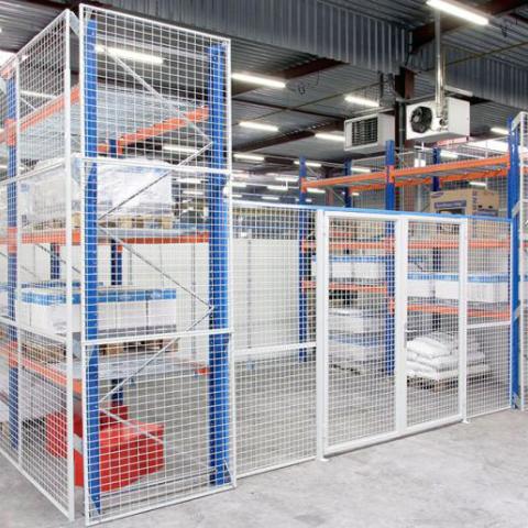 Mesh partition with doors